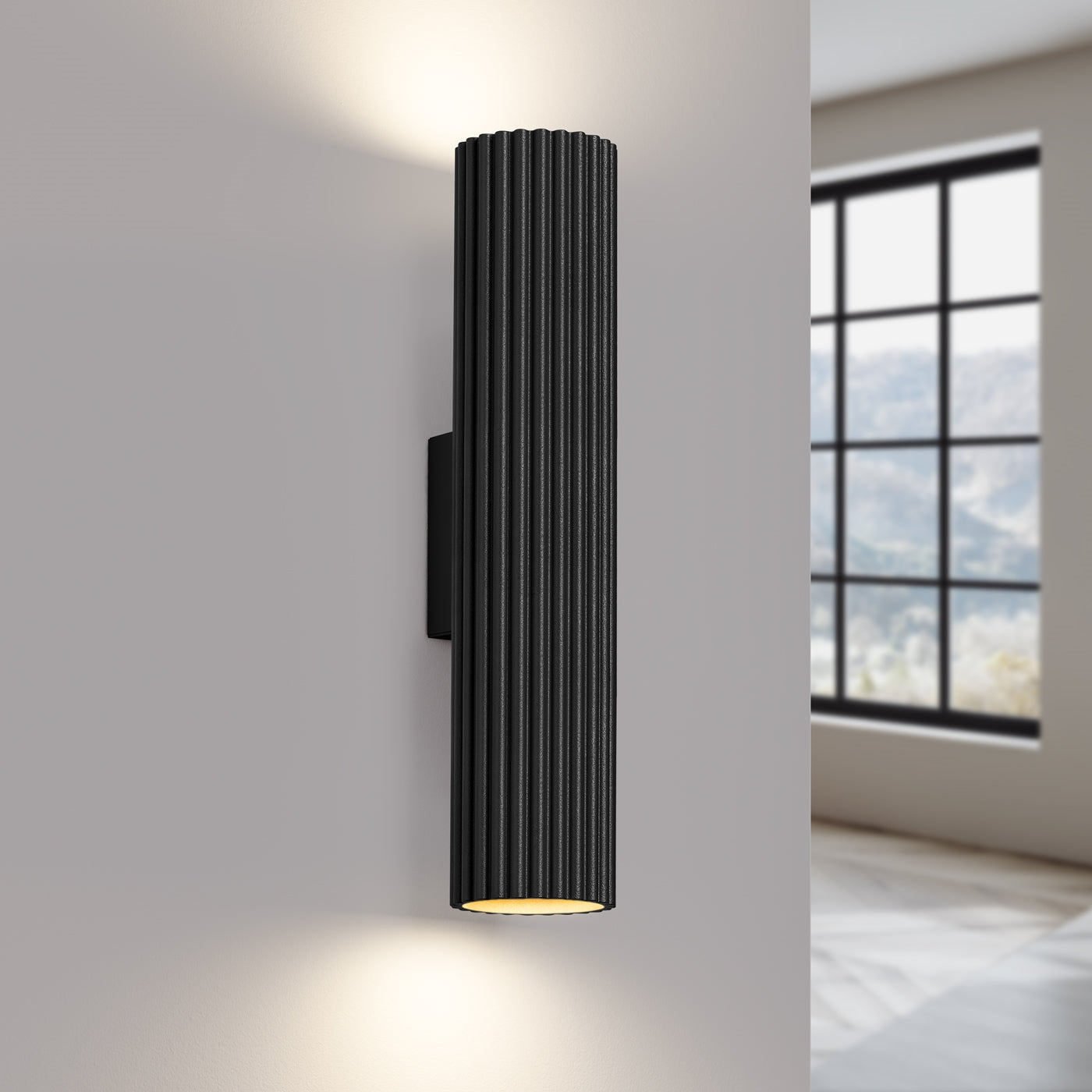 Wandlamp KARBON 30 zwart