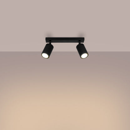Plafondlamp KARBON 2 zwart