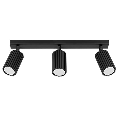 Plafondlamp KARBON 3L zwart