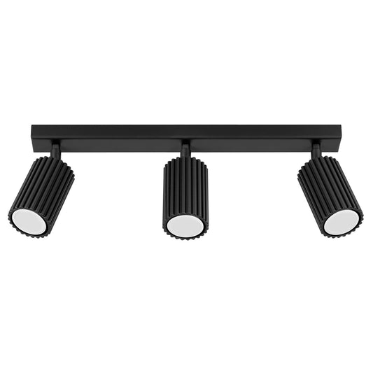 Plafondlamp KARBON 3L zwart
