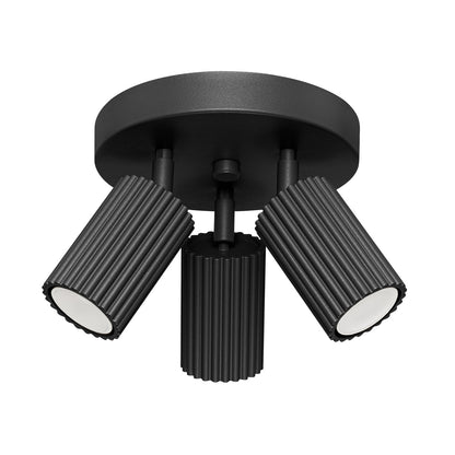 Plafondlamp KARBON 3P zwart