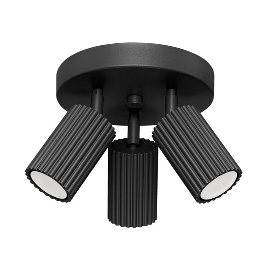 Plafondlamp KARBON 3P zwart