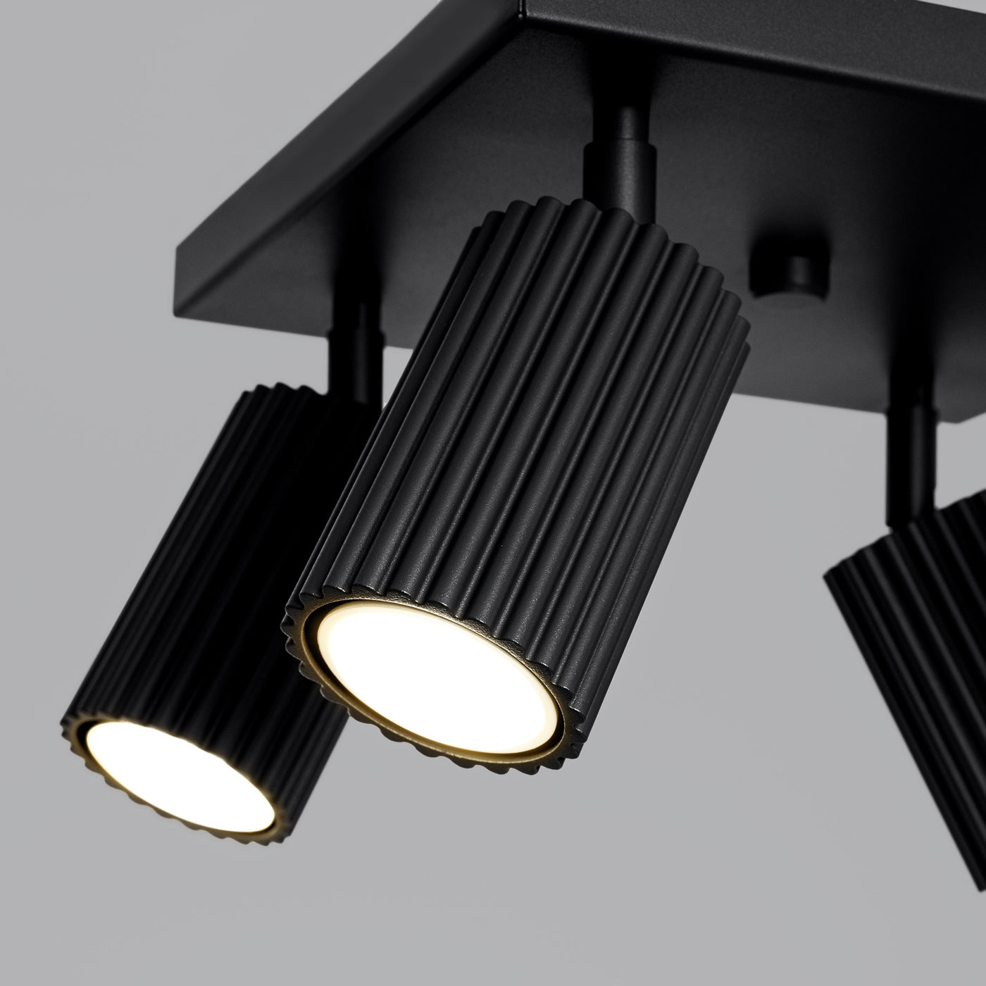 Plafondlamp KARBON 4 zwart