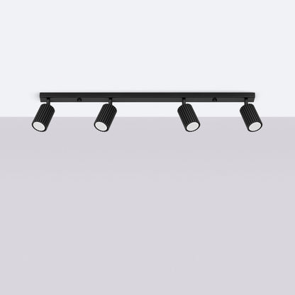 Plafondlamp KARBON 4L zwart