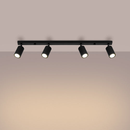 Plafondlamp KARBON 4L zwart