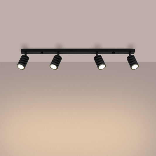 Plafondlamp KARBON 4L zwart