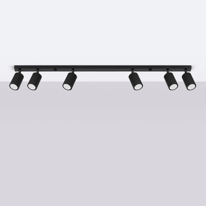 Plafondlamp KARBON 6L zwart