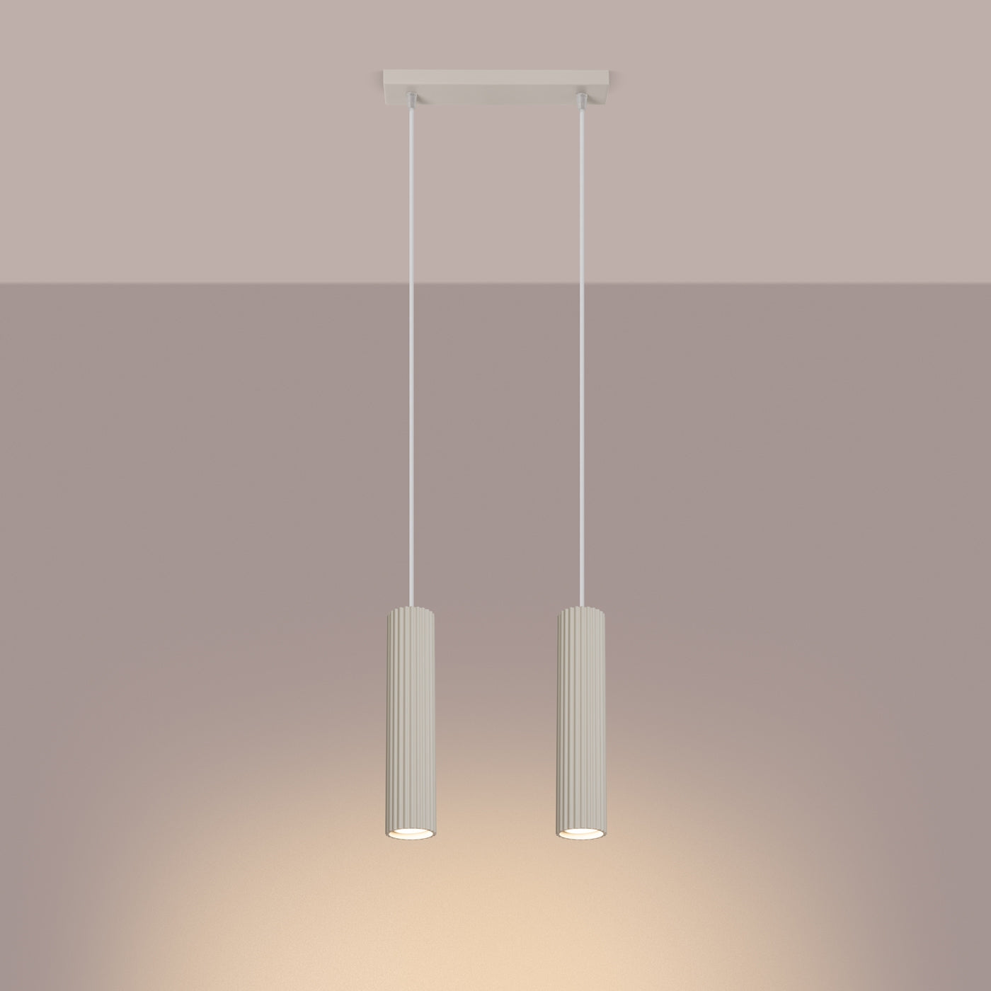 Hanglamp KARBON 2 beige
