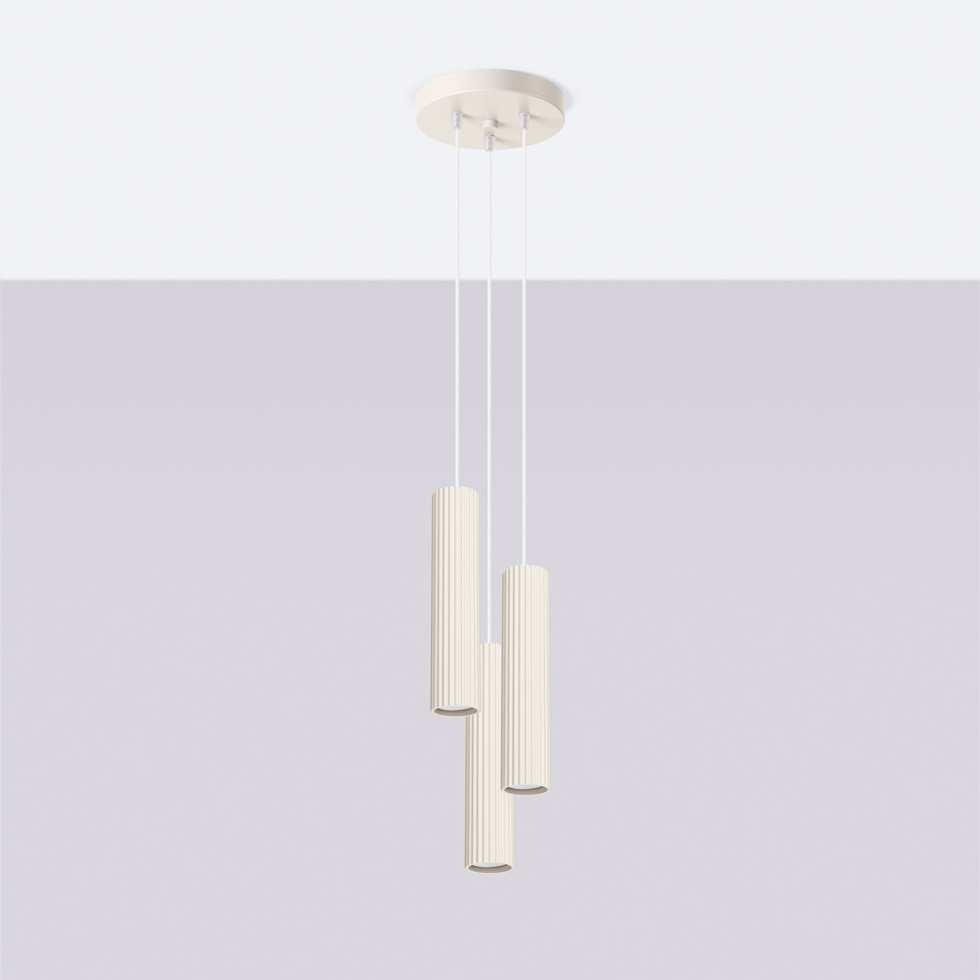 Hanglamp KARBON 3P beige