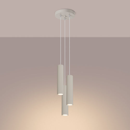 Hanglamp KARBON 3P beige