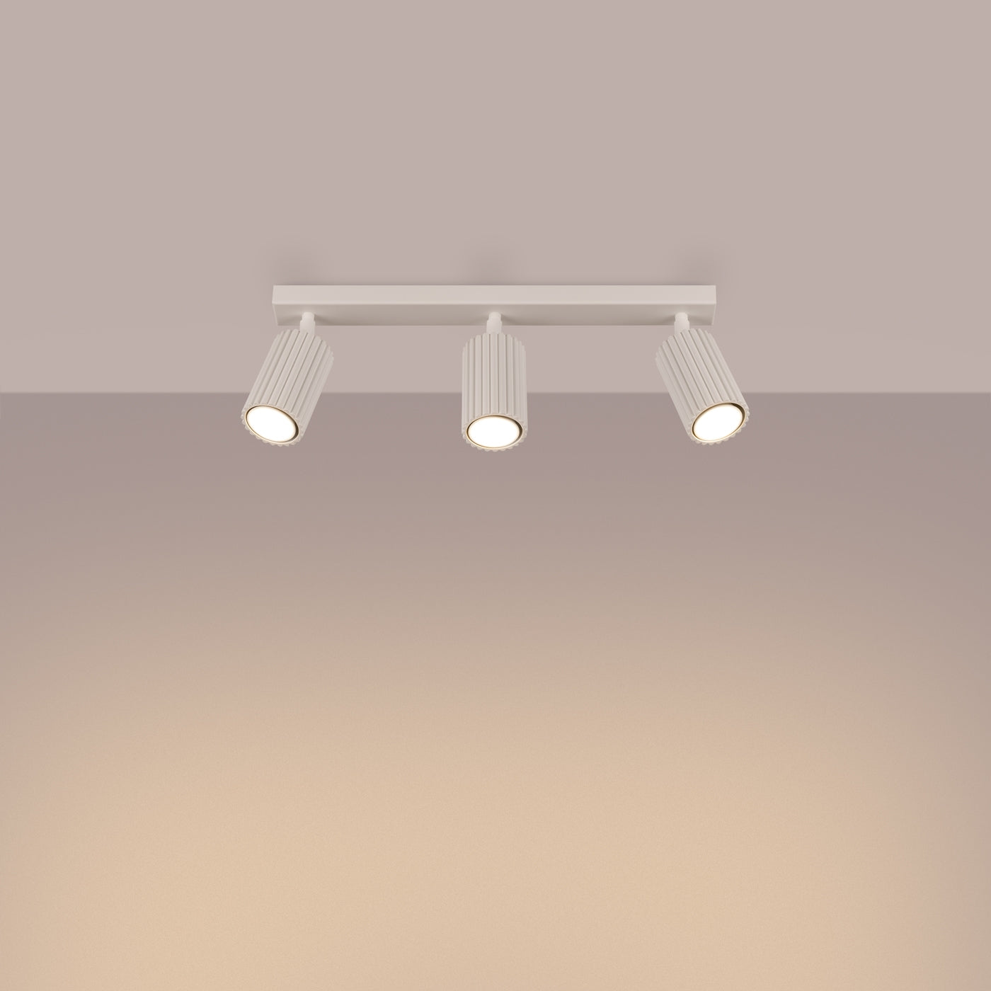 Plafondlamp KARBON 3L beige