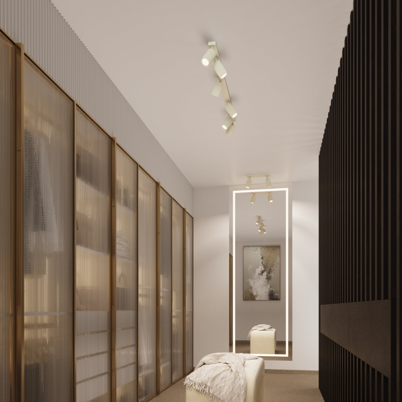 Plafondlamp KARBON 3P beige