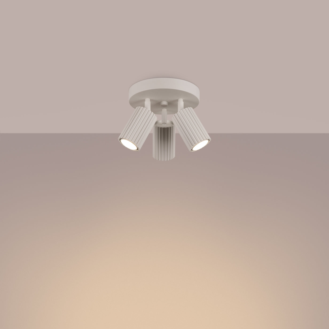Plafondlamp KARBON 3P beige
