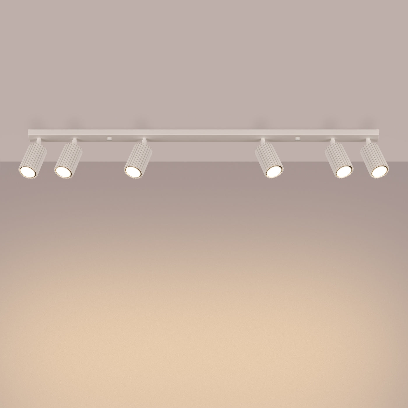Plafondlamp KARBON 6L beige