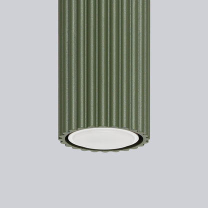 Plafondlamp KARBON 10 olijfgroen