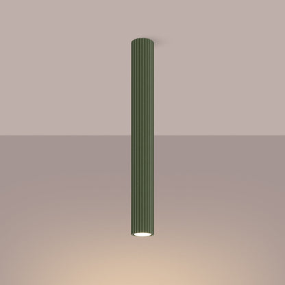 Plafondlamp KARBON 60 olijfgroen
