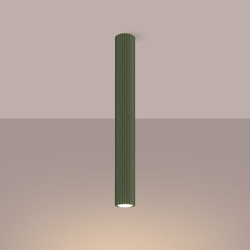 Plafondlamp KARBON 60 olijfgroen