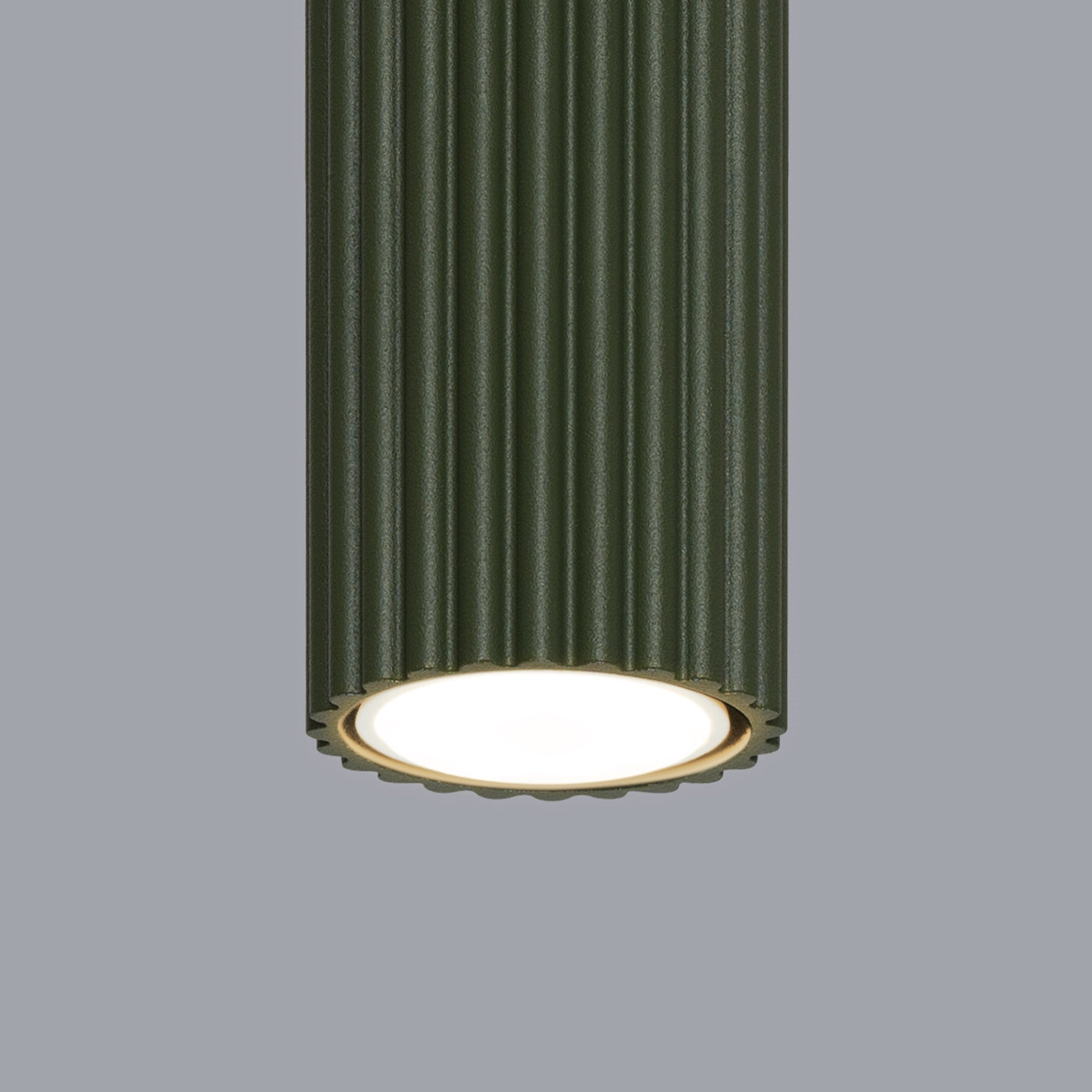 Plafondlamp KARBON 60 olijfgroen