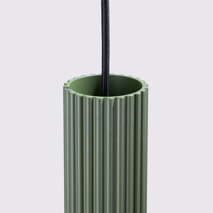 Hanglamp KARBON 3L olijfgroen