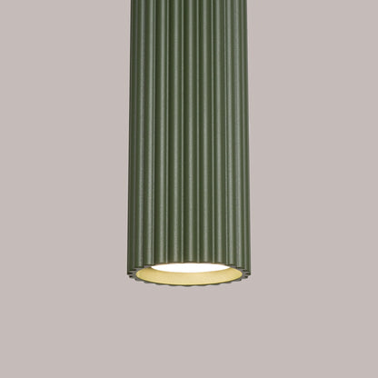 Hanglamp KARBON 3L olijfgroen