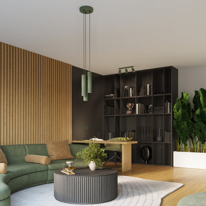 Wandlamp KARBON 30 olijfgroen