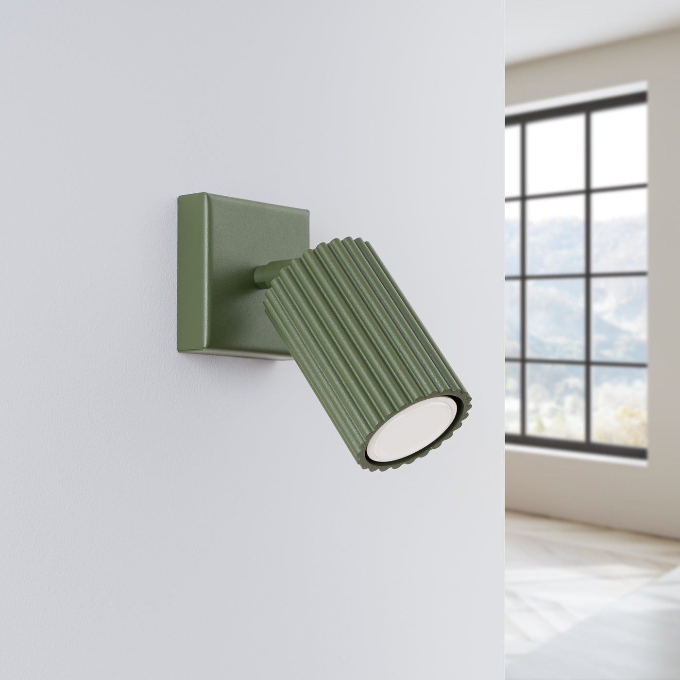 Wandlamp KARBON olijfgroen