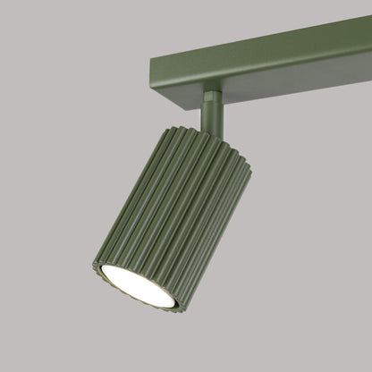 Plafondlamp KARBON 2 olijfgroen