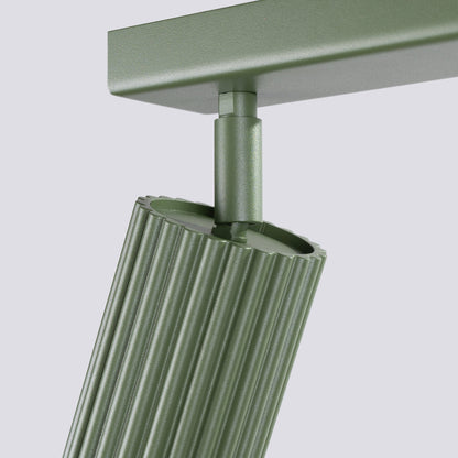 Plafondlamp KARBON 4L olijfgroen
