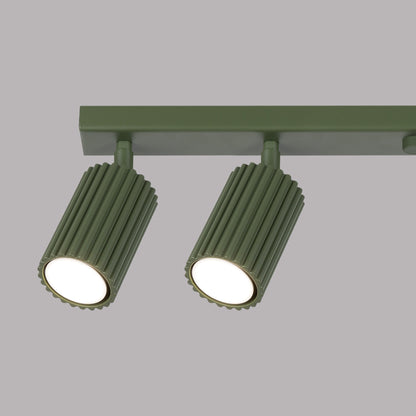 Plafondlamp KARBON 6L olijfgroen