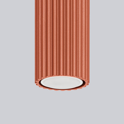 Plafondlamp KARBON 10 rood oker