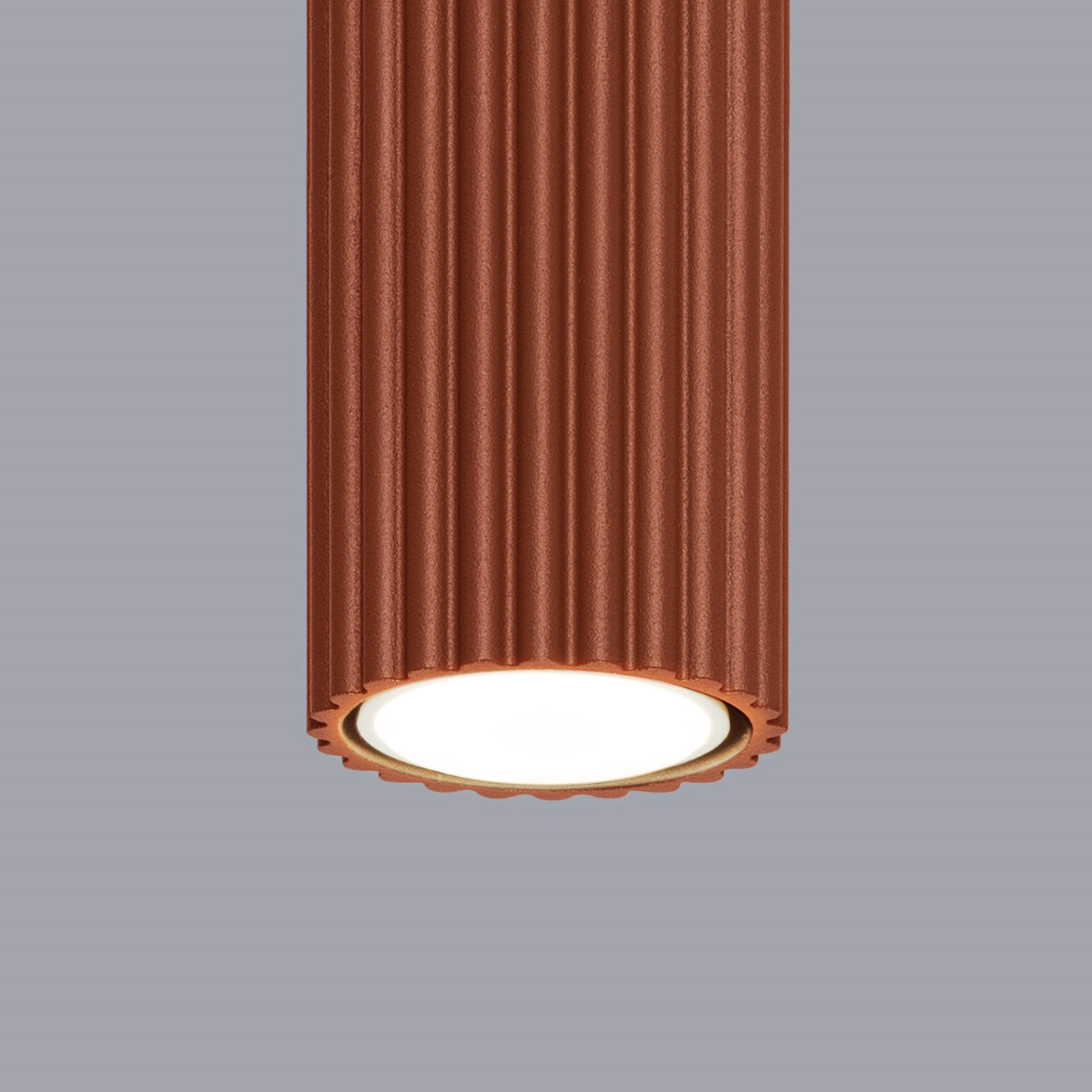 Plafondlamp KARBON 20 rood oker