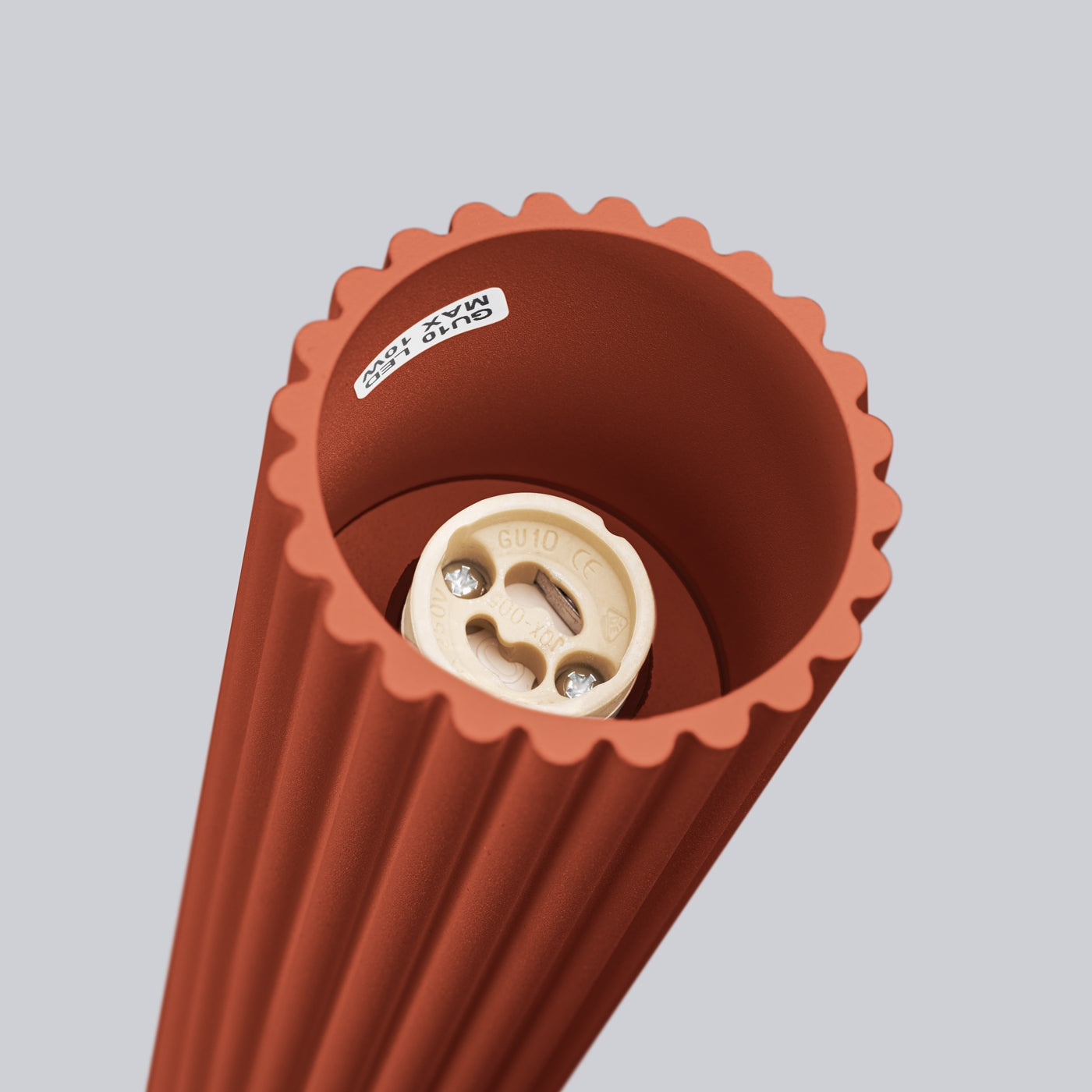 Plafondlamp KARBON 30 rood oker