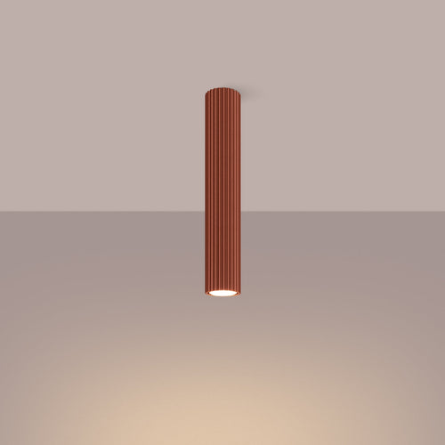 Plafondlamp KARBON 40 rood oker