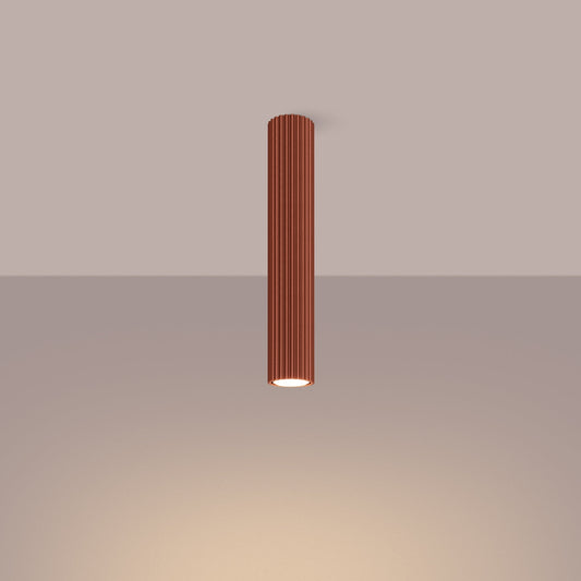 Plafondlamp KARBON 40 rood oker