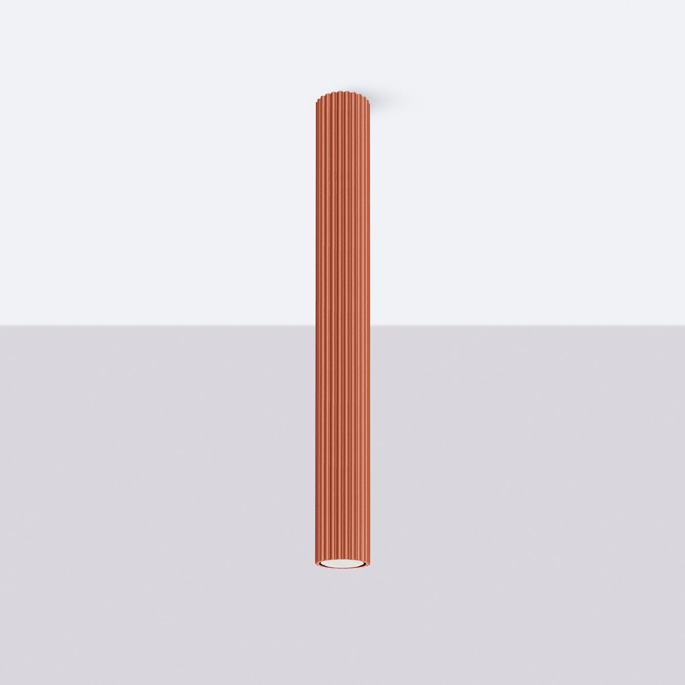 Plafondlamp KARBON 60 rood oker