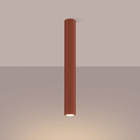 Plafondlamp KARBON 60 rood oker