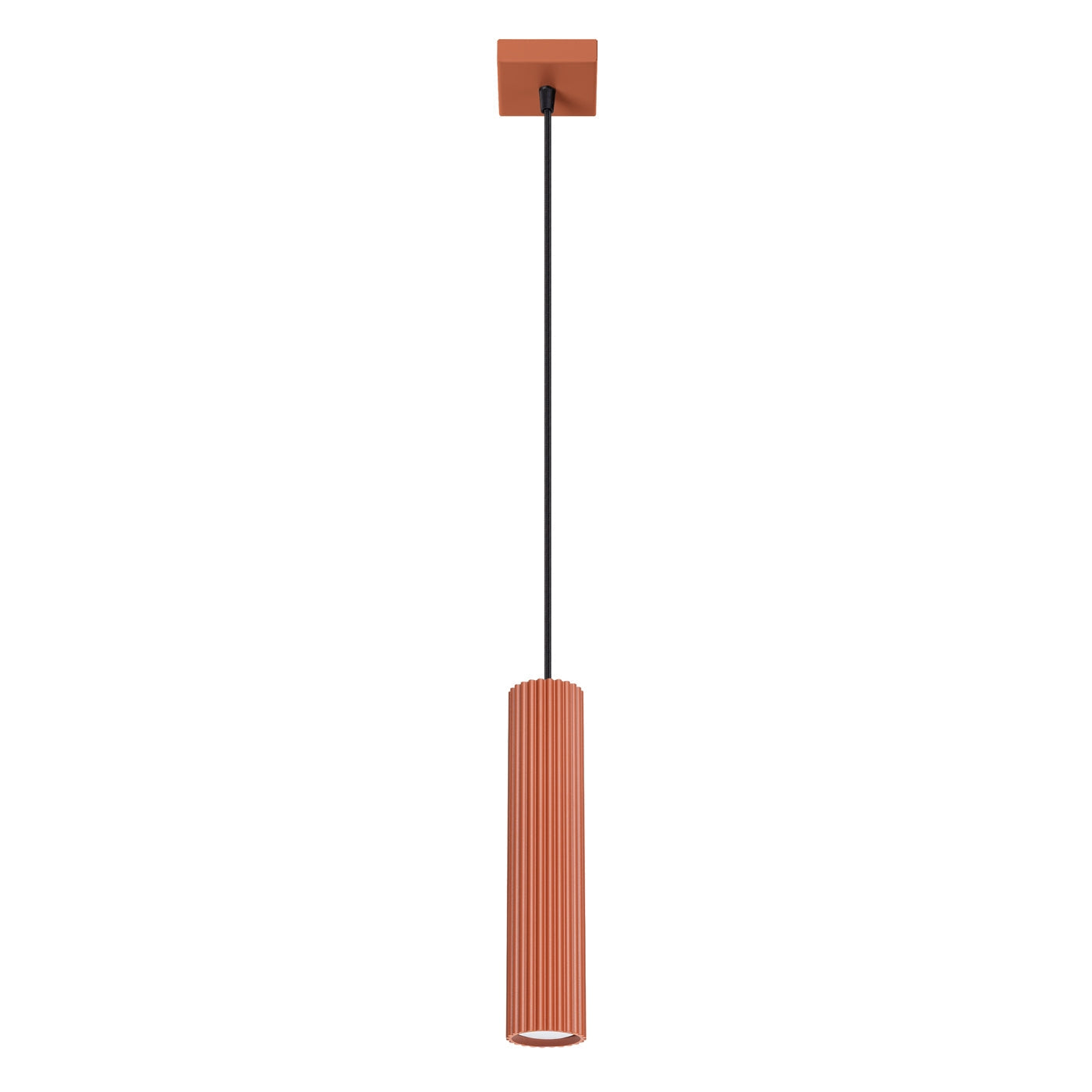 Hanglamp KARBON 1 rood oker