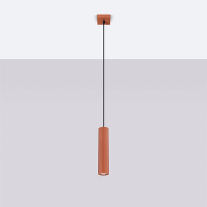 Hanglamp KARBON 1 rood oker