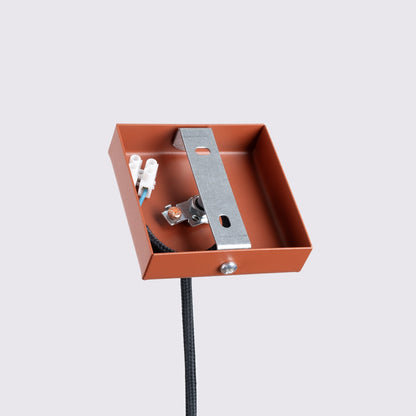 Hanglamp KARBON 1 rood oker
