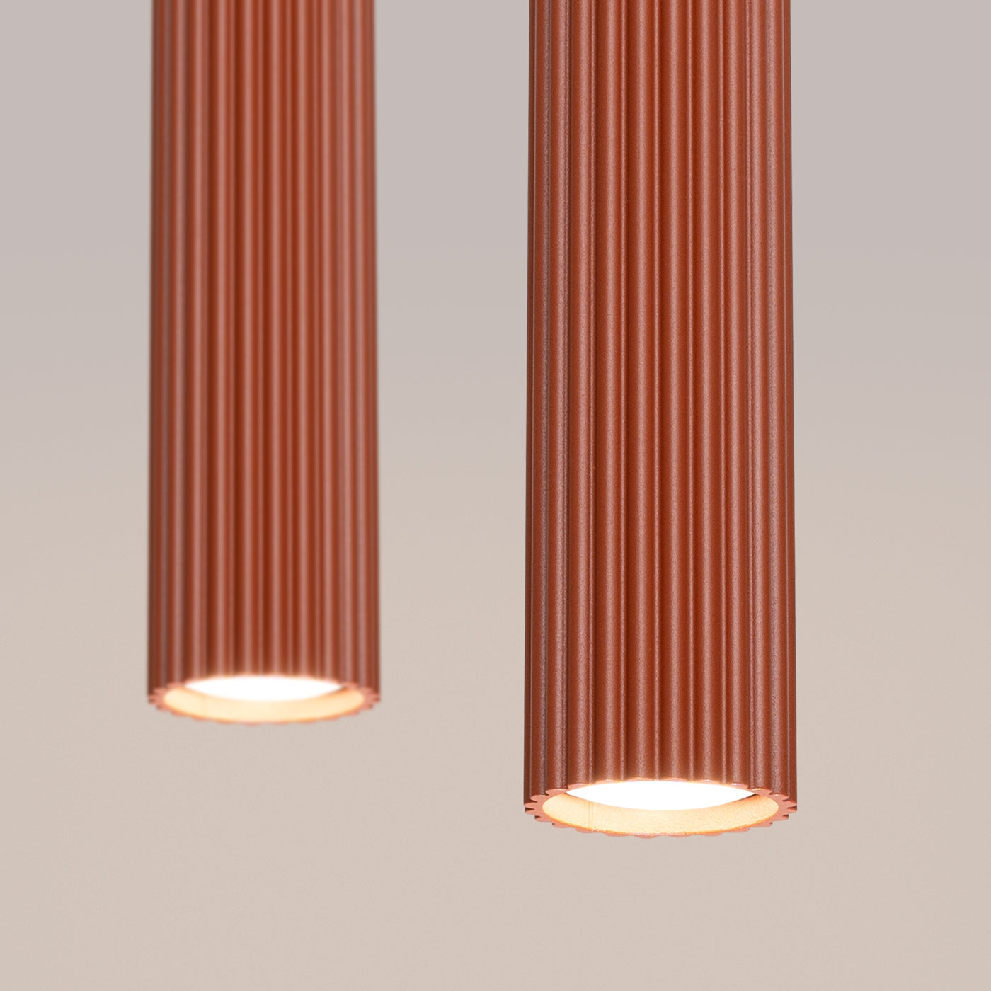 Hanglamp KARBON 2 rood oker
