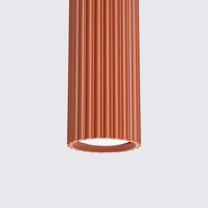 Hanglamp KARBON 3L rood oker