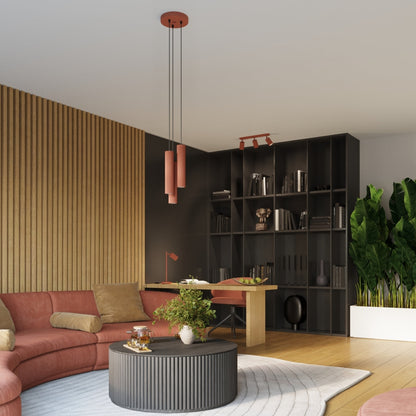 Wandlamp KARBON 30 rood oker