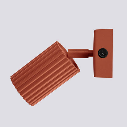 Wandlamp KARBON rood oker met schakelaar