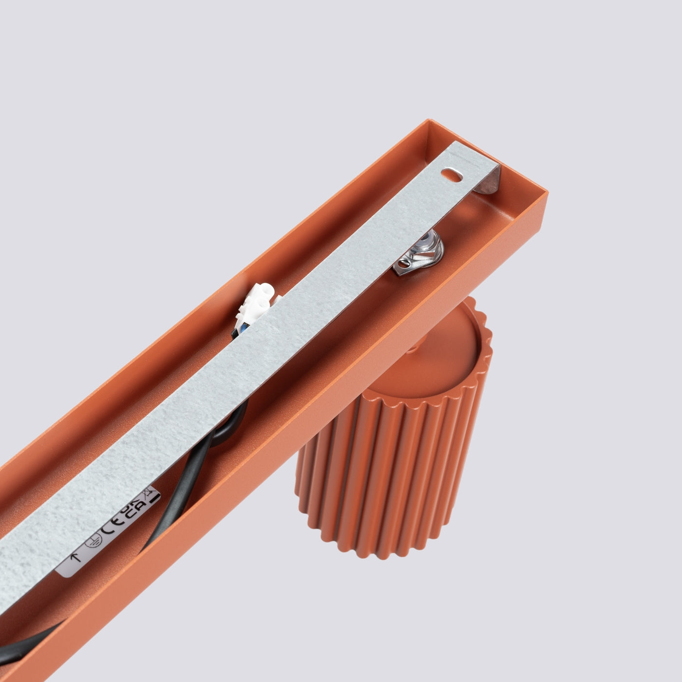 Plafondlamp KARBON 3L rood oker