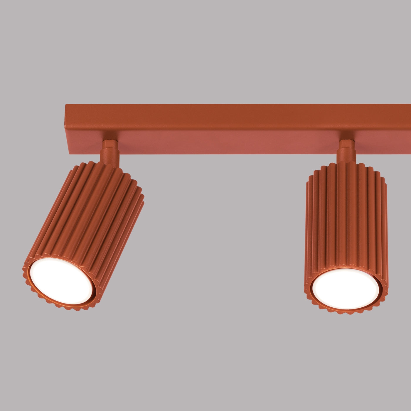 Plafondlamp KARBON 3L rood oker