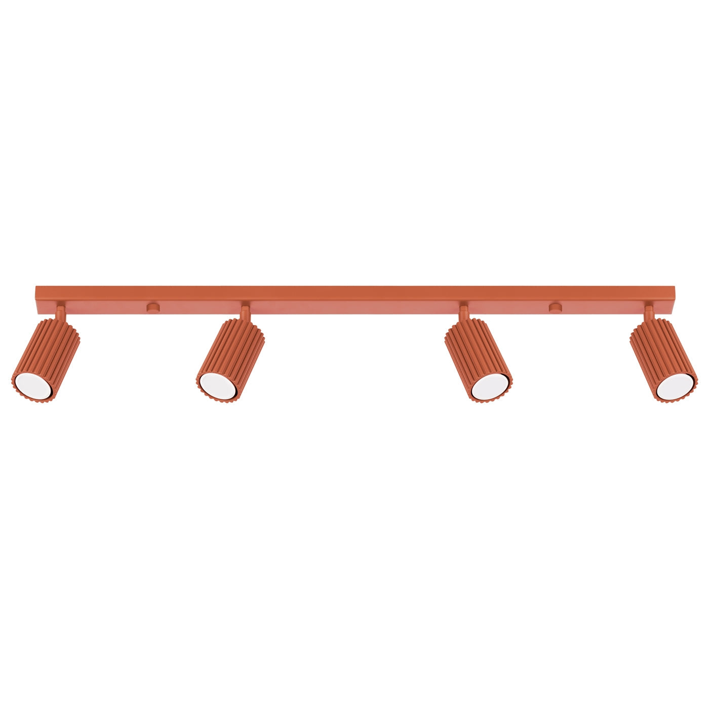 Plafondlamp KARBON 4L rood oker