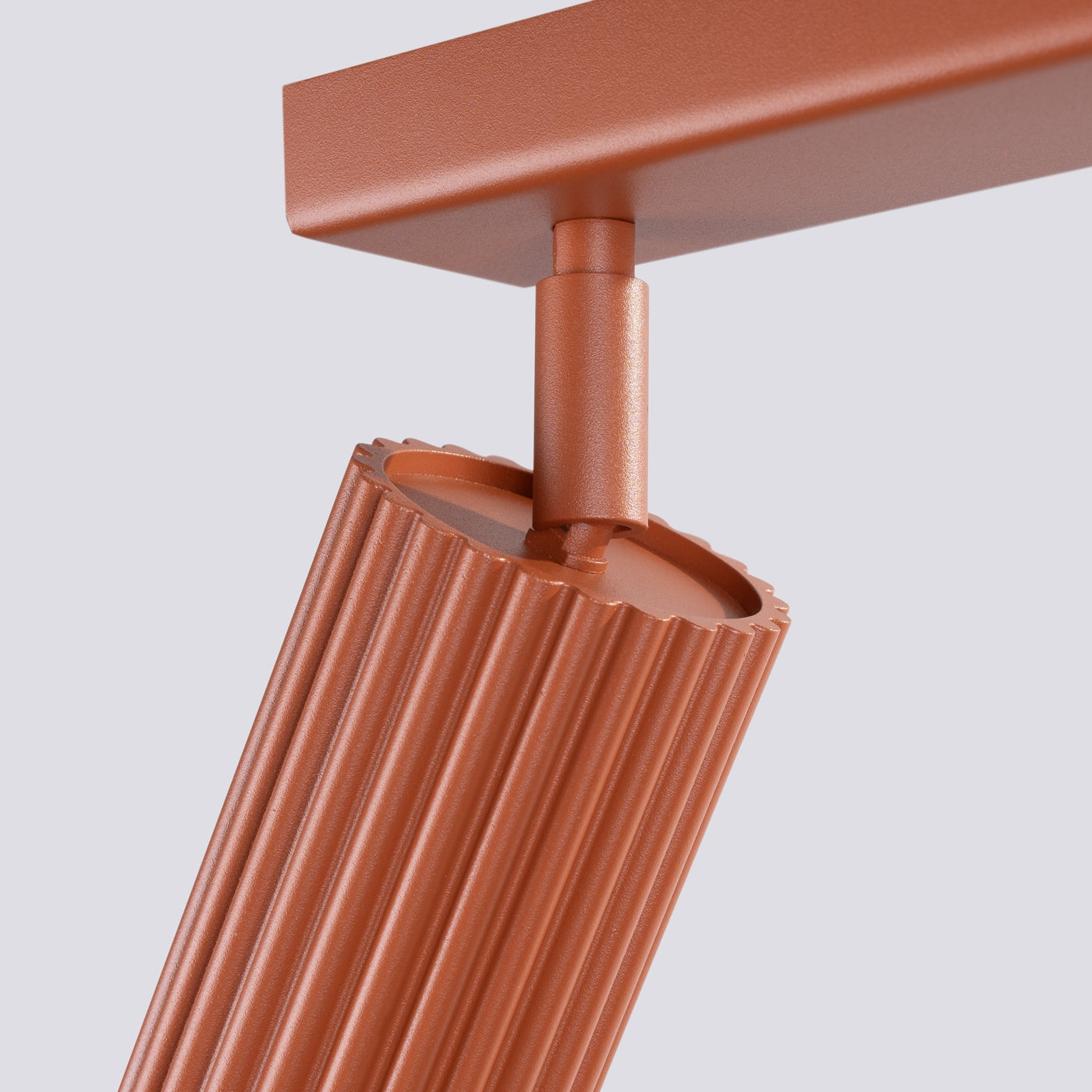 Plafondlamp KARBON 4L rood oker