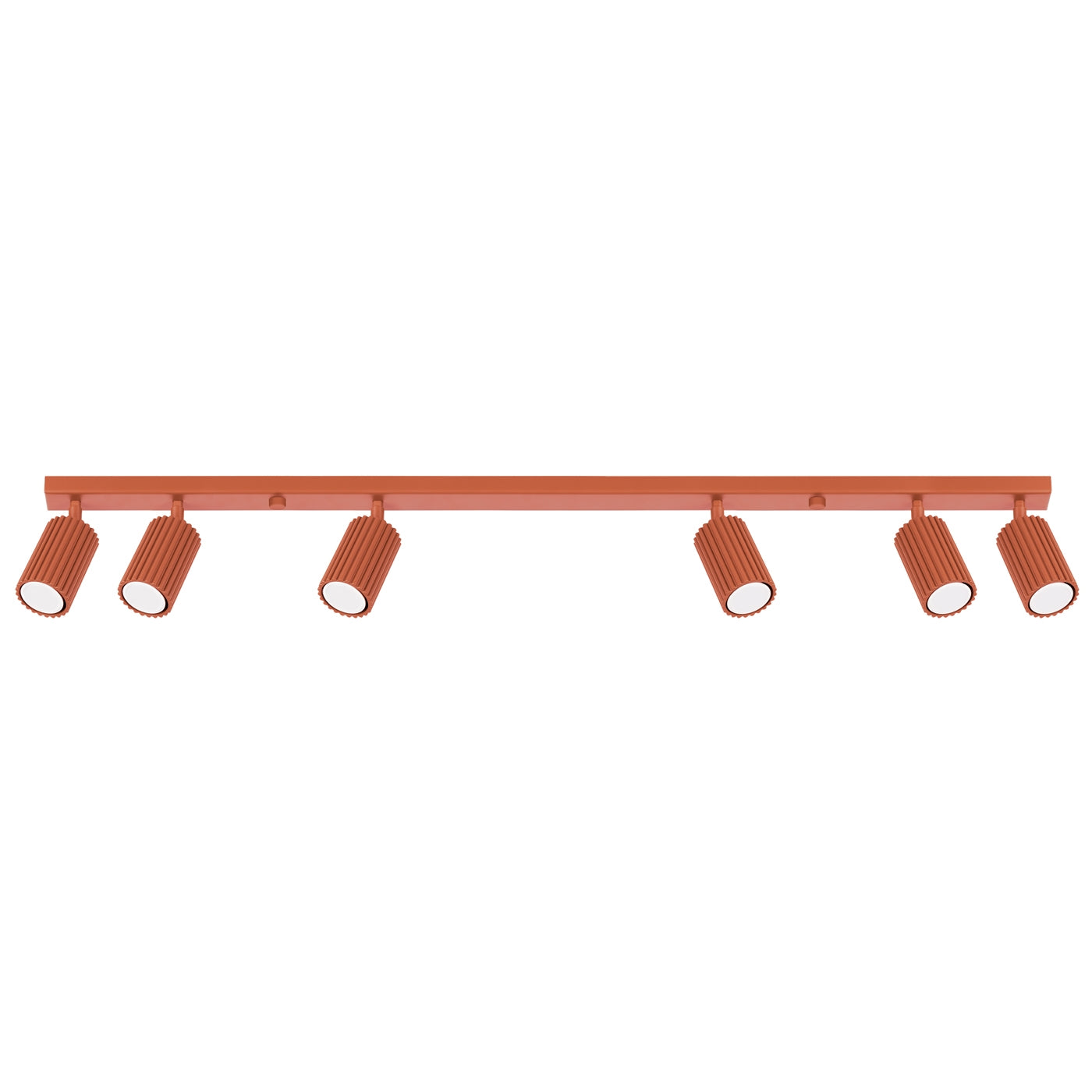 Plafondlamp KARBON 6L rood oker