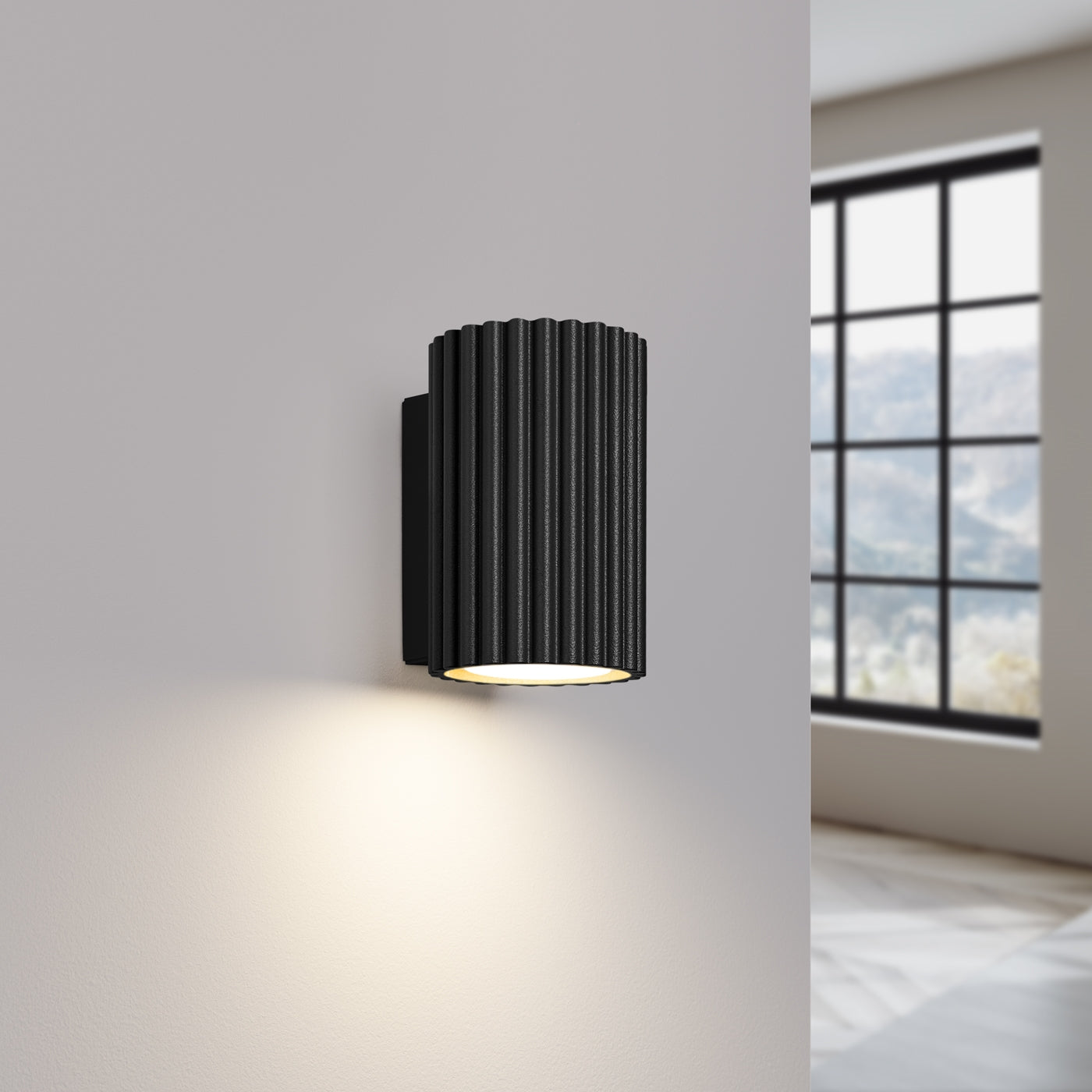 Wandlamp KARBON 10 zwart