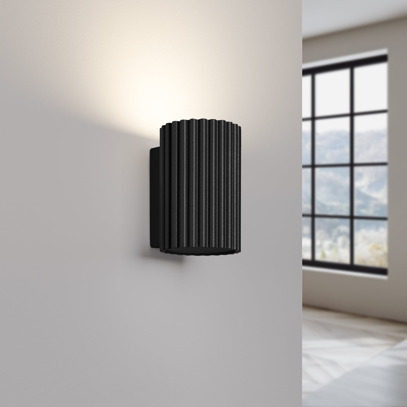 Wandlamp KARBON 10 zwart
